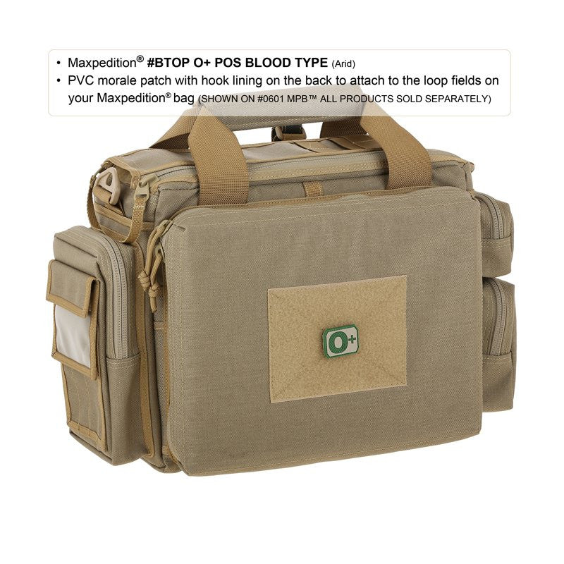 MAXPEDITION O+ POS BLOOD TYPE PATCH - SWAT