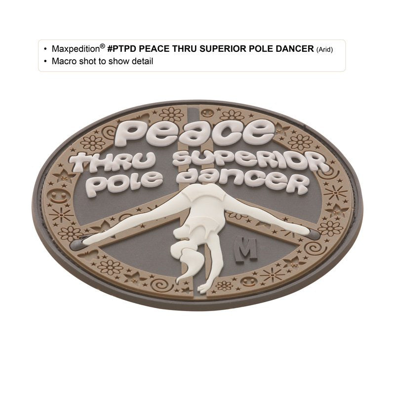 MAXPEDITION PEACE THRU SUPERIOR POLE DANCER PATCH - SWAT