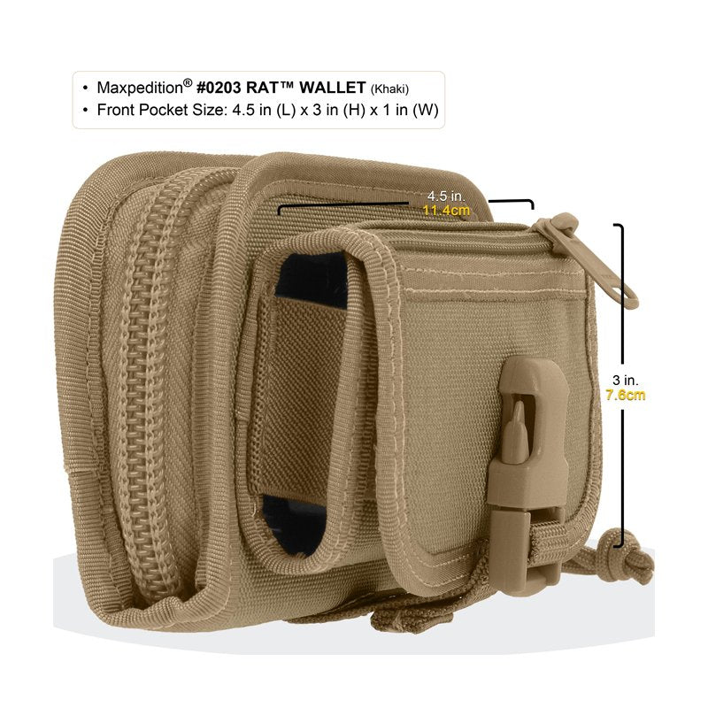 MAXPEDITION RAT WALLET - KHAKI - Hock Gift Shop | Army Online Store in Singapore