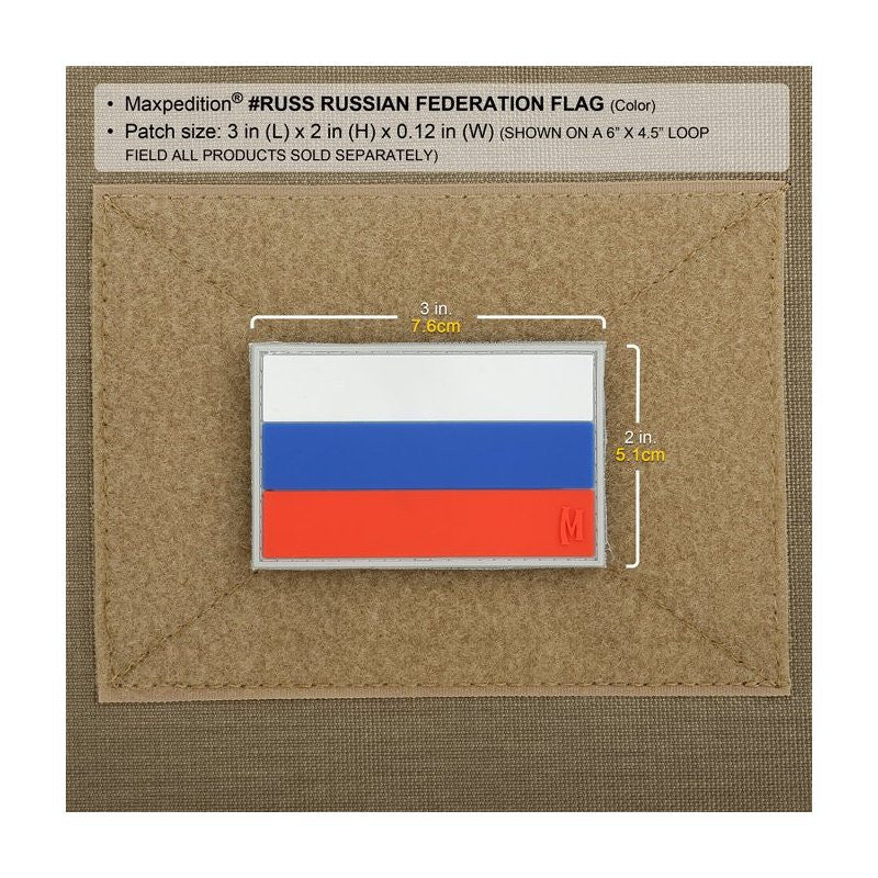 MAXPEDITION RUSSIAN FEDERATION FLAG PATCH - FULL COLOR - Hock Gift Shop | Army Online Store in Singapore