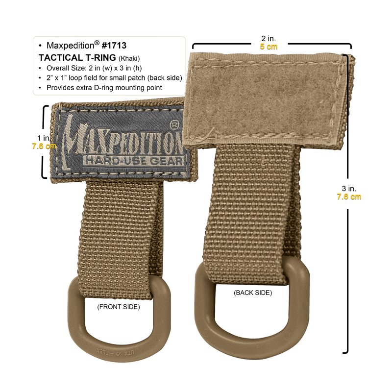 MAXPEDITION TACTICAL T-RING - KHAKI - Hock Gift Shop | Army Online Store in Singapore