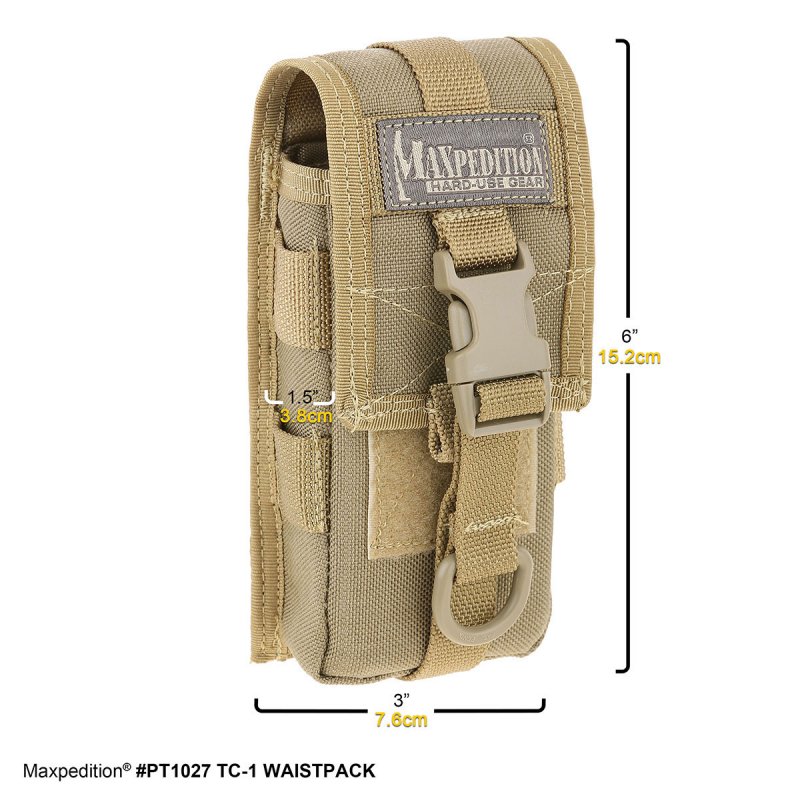 MAXPEDITION TC-1 WAISTPACK - KHAKI - Hock Gift Shop | Army Online Store in Singapore