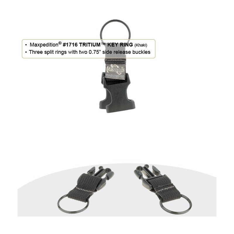 MAXPEDITION TRITIUM KEY RING - KHAKI