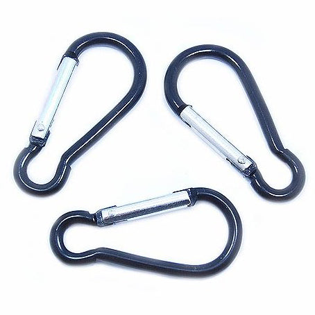 MINI 5CM CARABINER 3PCS - BLACK - Hock Gift Shop | Army Online Store in Singapore