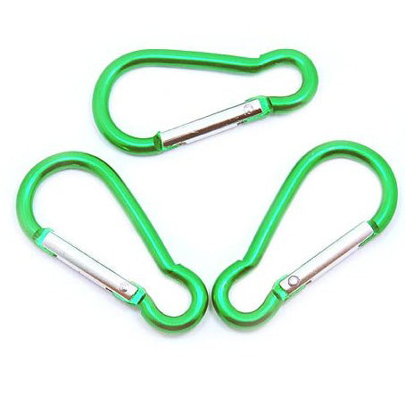 MINI 5CM CARABINER 3PCS - GREEN - Hock Gift Shop | Army Online Store in Singapore
