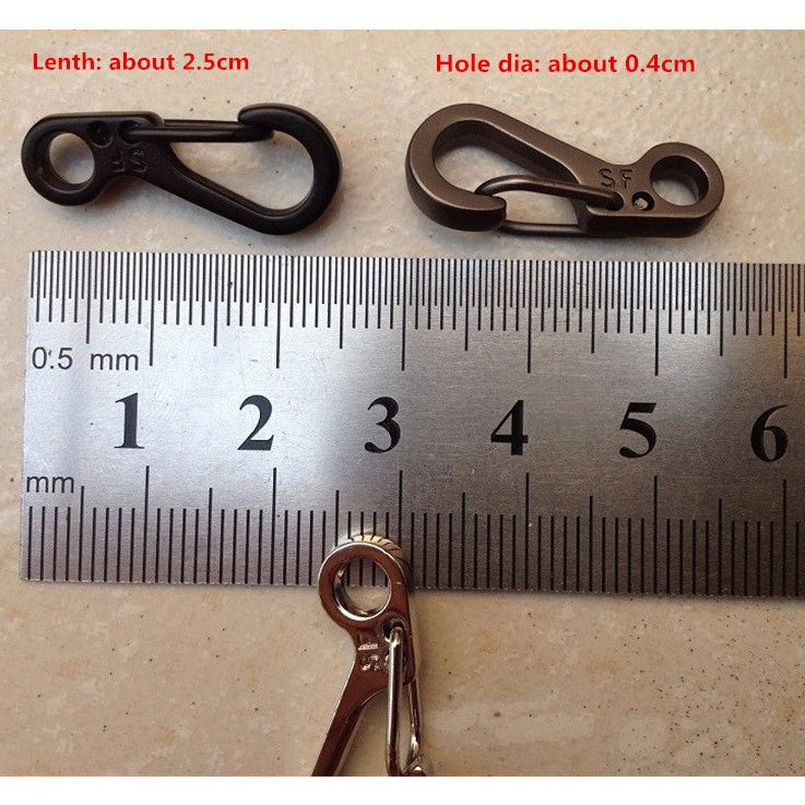 MINI SF PARACORD CARABINERS (2 PIECES - GUN GREY) - Hock Gift Shop | Army Online Store in Singapore