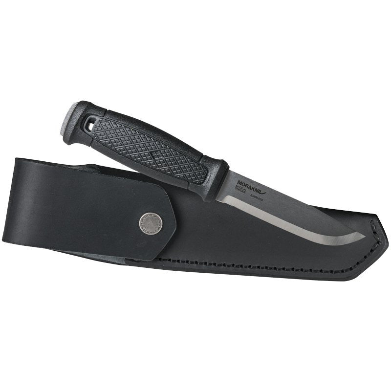 MORAKNIV GARBERG LEATHER SHEATH - STAINLESS STEEL (12635) - Hock Gift Shop | Army Online Store in Singapore
