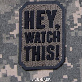 MSM HEY WATCH THIS PVC - ACU DARK - Hock Gift Shop | Army Online Store in Singapore