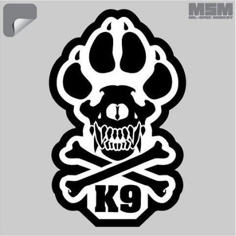 MSM K9 DECAL - 3.75" X 6" - Hock Gift Shop | Army Online Store in Singapore