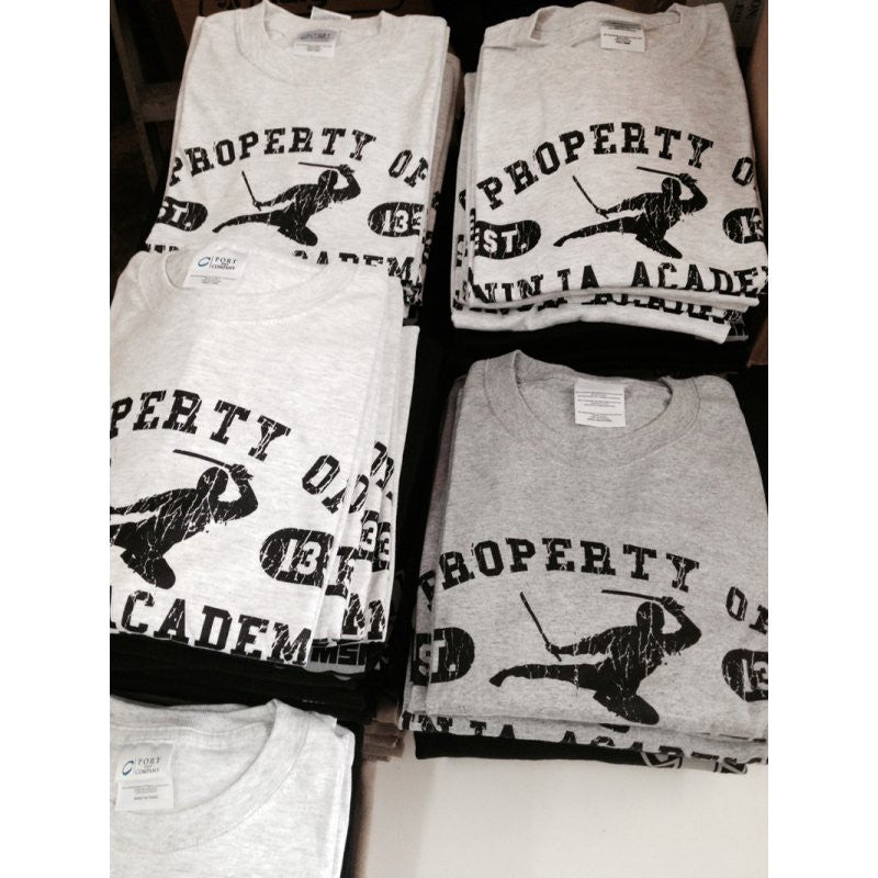 MSM NINJA ACADEMY T-SHIRT - ATHLETIC GREY - Hock Gift Shop | Army Online Store in Singapore