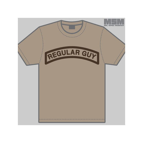 MSM REGULAR GUY T-SHIRT - DUSTY BROWN - Hock Gift Shop | Army Online Store in Singapore