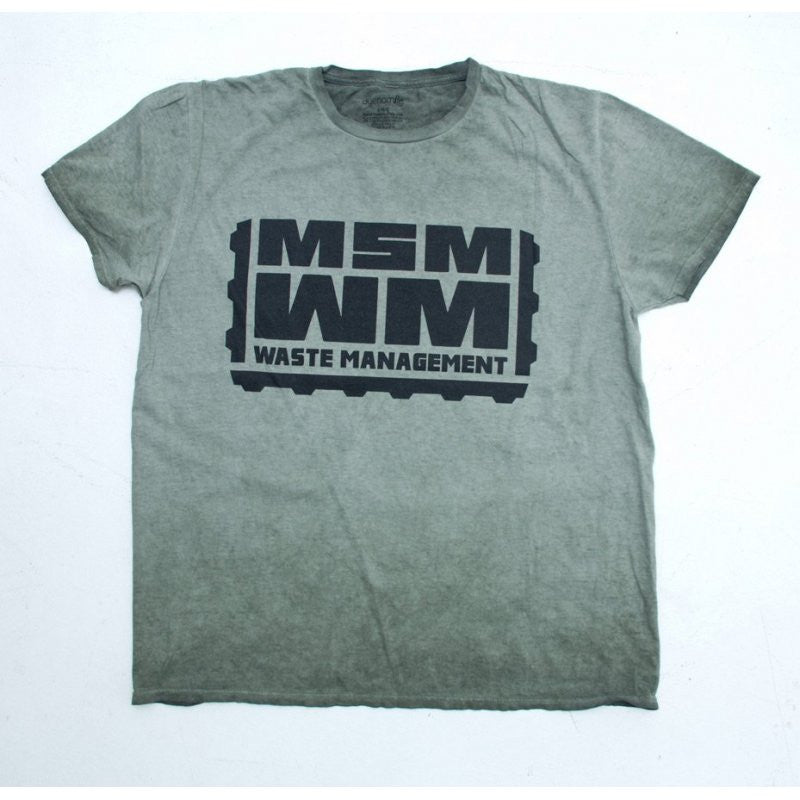 MSM WASTE MANAGEMENT T SHIRT - DISTRESSED GREEN - Hock Gift Shop | Army Online Store in Singapore