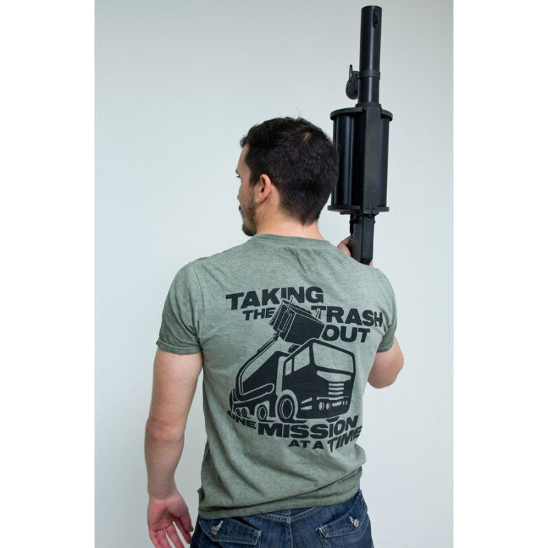 MSM WASTE MANAGEMENT T SHIRT - DISTRESSED GREY - Hock Gift Shop | Army Online Store in Singapore