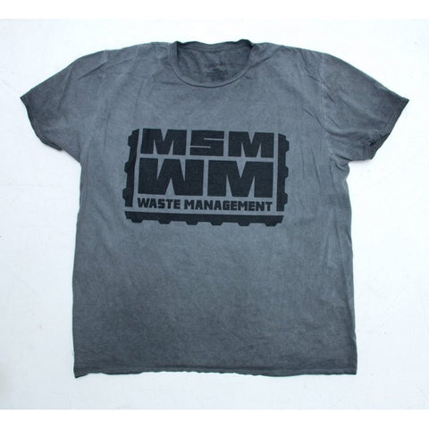 MSM WASTE MANAGEMENT T SHIRT - DISTRESSED GREY - Hock Gift Shop | Army Online Store in Singapore