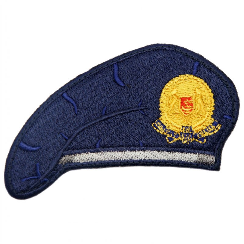 NAVY BLUE BERET PATCH - MILITARY POLICE - Hock Gift Shop | Army Online Store in Singapore