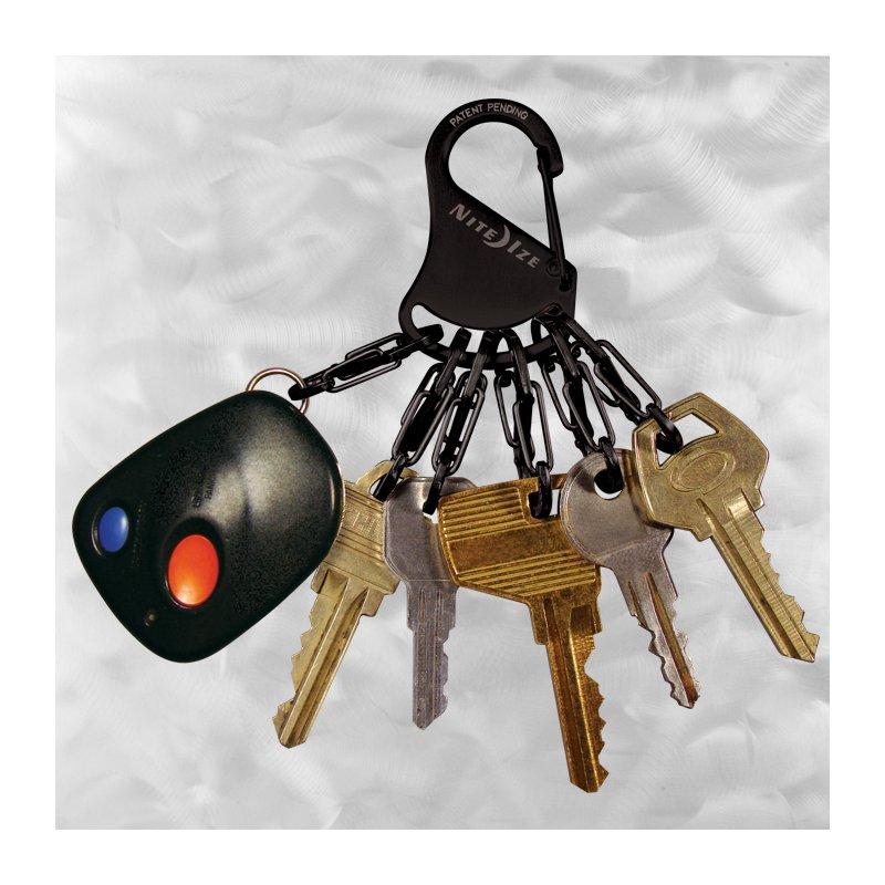 NITEIZE S-BINER KEYRACK STEEL - BLACK