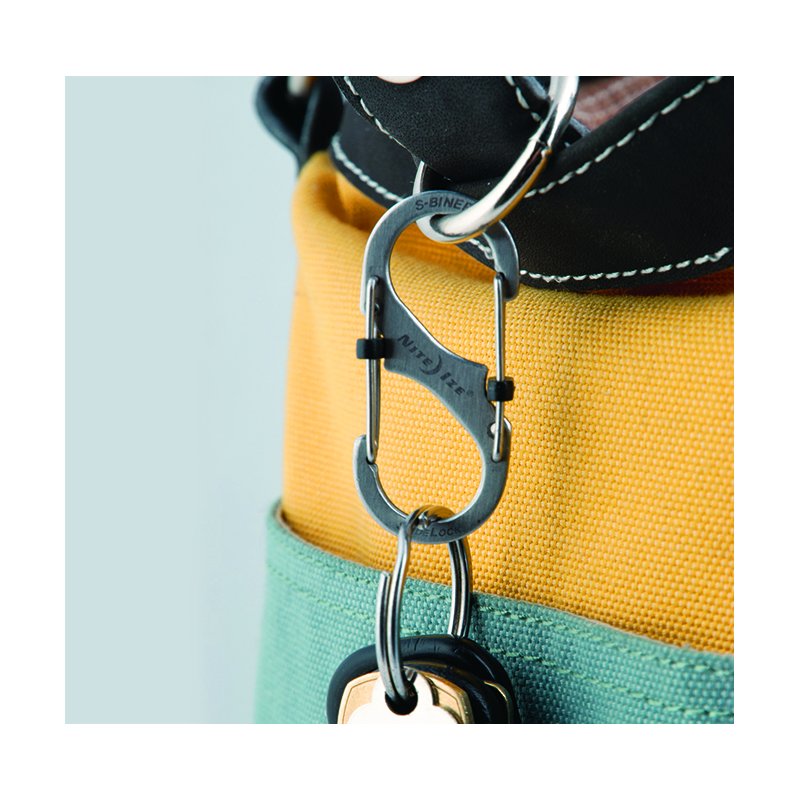 NITEIZE S-BINER SLIDELOCK STEEL SIZE 2 - BLACK