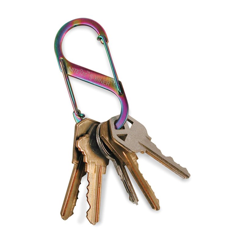 NITEIZE STEEL S-BINER SIZE 2 - BLACK