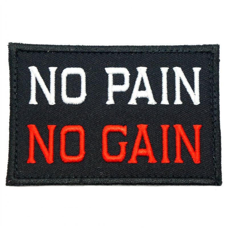 NO PAIN NO GAIN PATCH - BLACK
