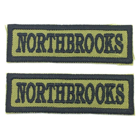 NORTHBROOKS NCC SCHOOL TAG - 1 PAIR