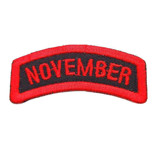 NOVEMBER TAB - BLACK RED