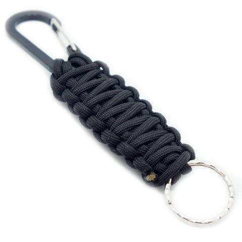 PARACORD KEYCHAIN WITH CARABINER - BLACK - Hock Gift Shop | Army Online Store in Singapore