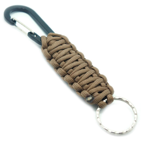 PARACORD KEYCHAIN WITH CARABINER - COYOTE - Hock Gift Shop | Army Online Store in Singapore