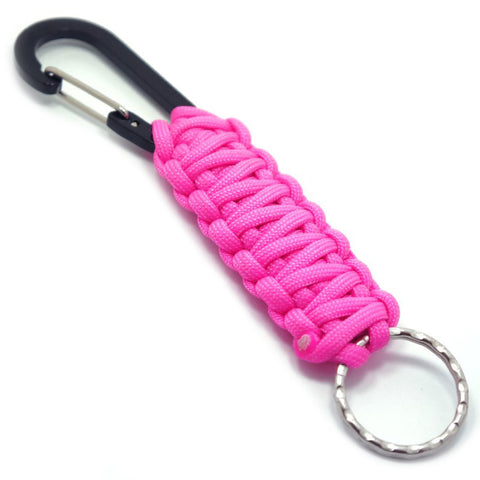 PARACORD KEYCHAIN WITH CARABINER - HOT PINK - Hock Gift Shop | Army Online Store in Singapore