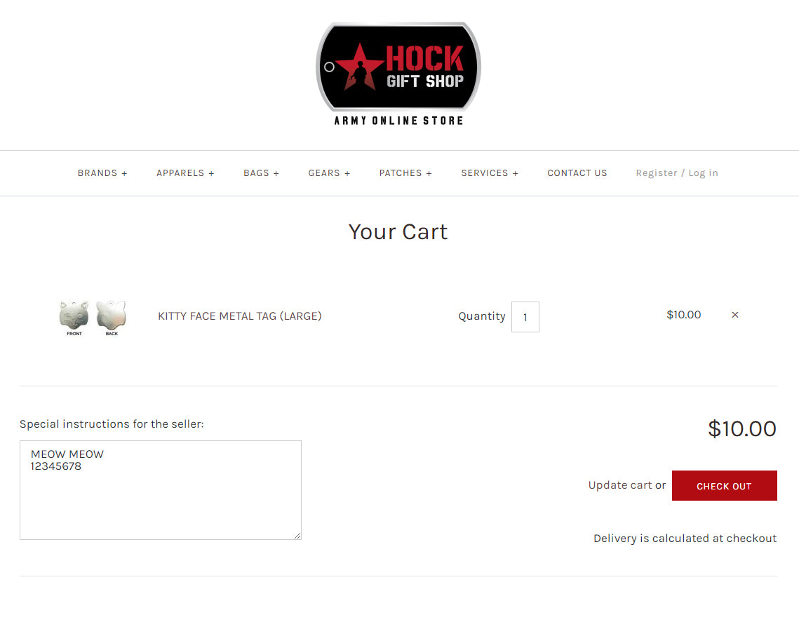 PRINCESS BONE TAG 2015 - Hock Gift Shop | Army Online Store in Singapore