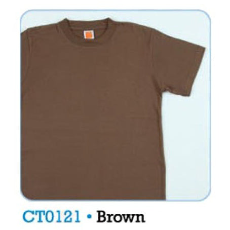 HGS PLAIN T-SHIRT - BROWN - Hock Gift Shop | Army Online Store in Singapore