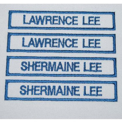 PRE-SCHOOL NAME TAG EMBROIDERY (5PCS) - Hock Gift Shop | Army Online Store in Singapore