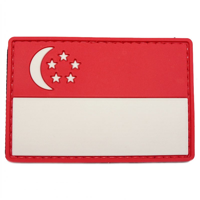 PVC SINGAPORE FLAG - LARGE (FULL COLOR) - Hock Gift Shop | Army Online Store in Singapore