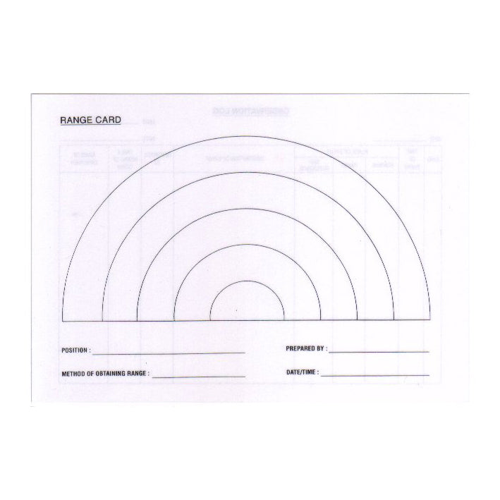 RANGE CARD A5 PAPER SIZE - Hock Gift Shop | Army Online Store in Singapore