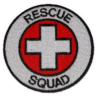 RESCUE SQUAD PATCH - RED - Hock Gift Shop | Army Online Store in Singapore