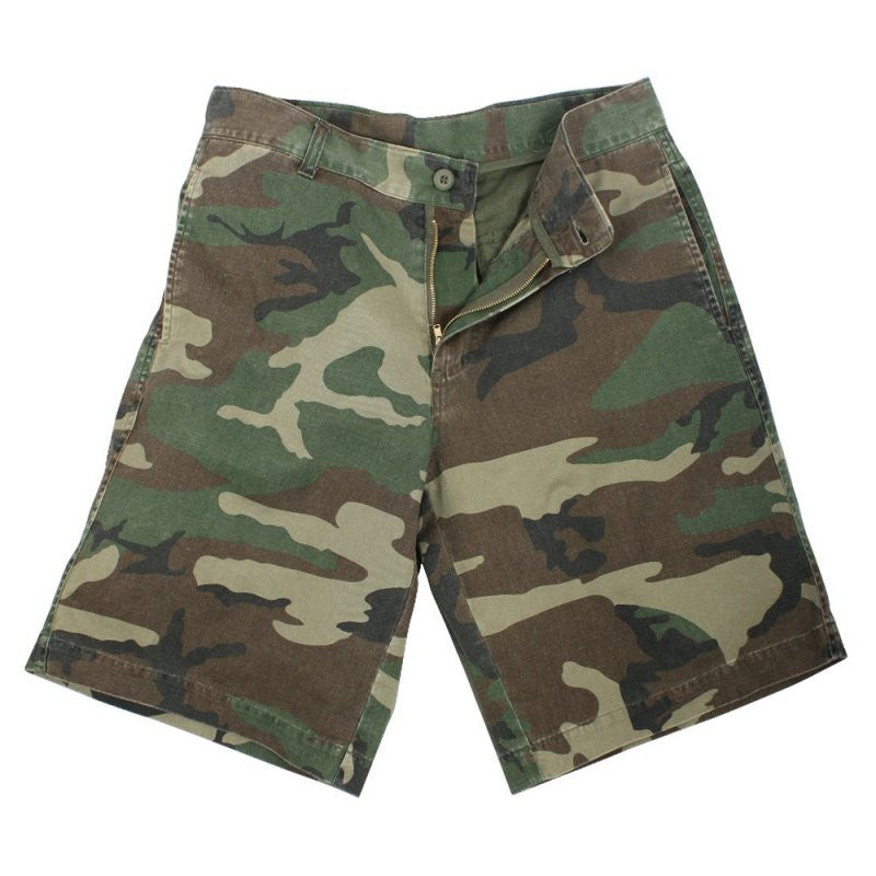 ROTHCO 5 POCKET FLAT FRONT SHORTS - WOODLAND - Hock Gift Shop | Army Online Store in Singapore