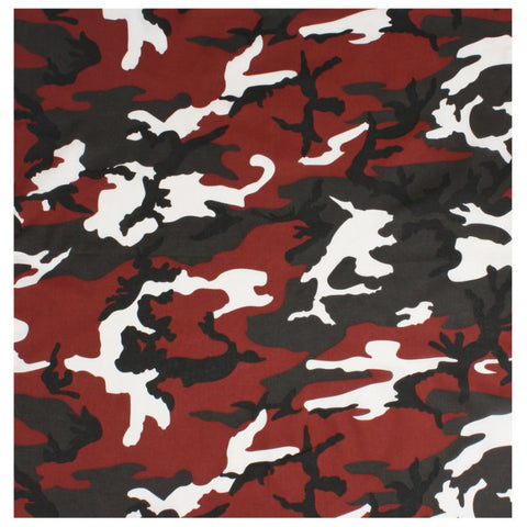 ROTHCO COLORED CAMO BANDANA - RED CAMO - Hock Gift Shop | Army Online Store in Singapore