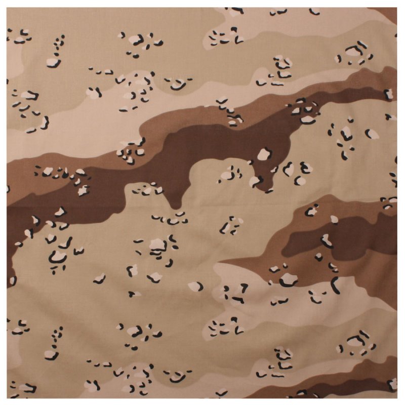 ROTHCO COLORED CAMO BANDANA - DESERT CAMO - Hock Gift Shop | Army Online Store in Singapore