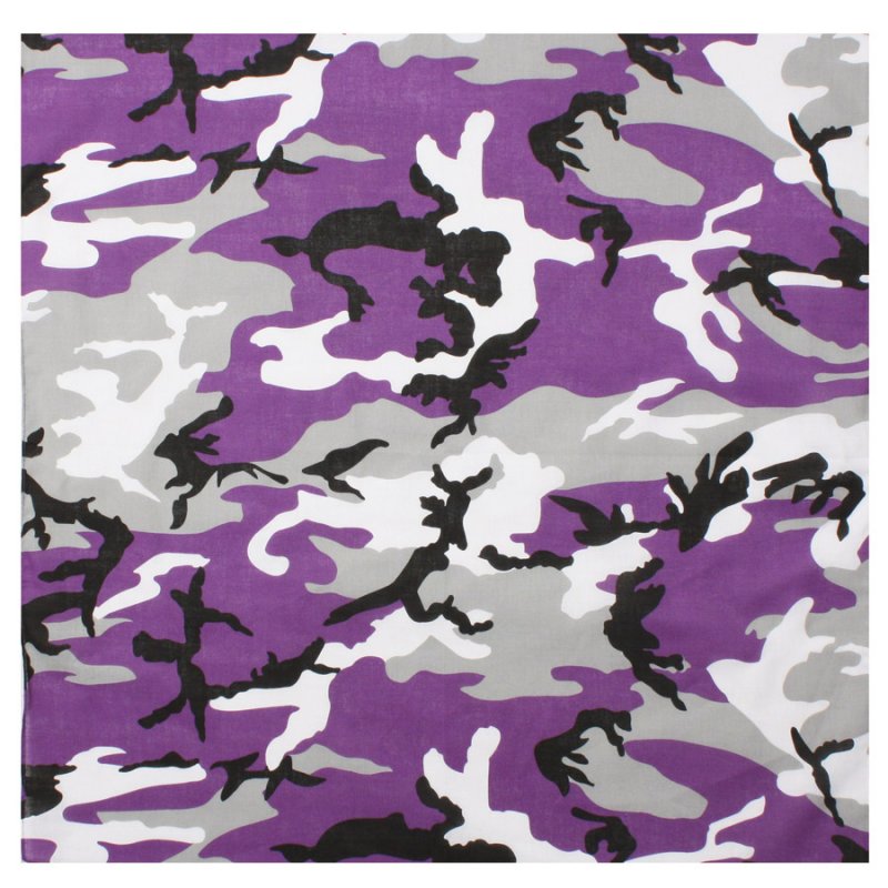 ROTHCO COLORED CAMO BANDANA - ULTRA VIOLET CAMO - Hock Gift Shop | Army Online Store in Singapore