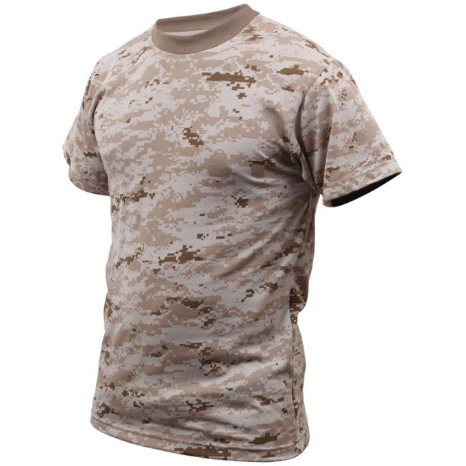 ROTHCO CAMO T-SHIRT - DESERT DIGITAL - Hock Gift Shop | Army Online Store in Singapore