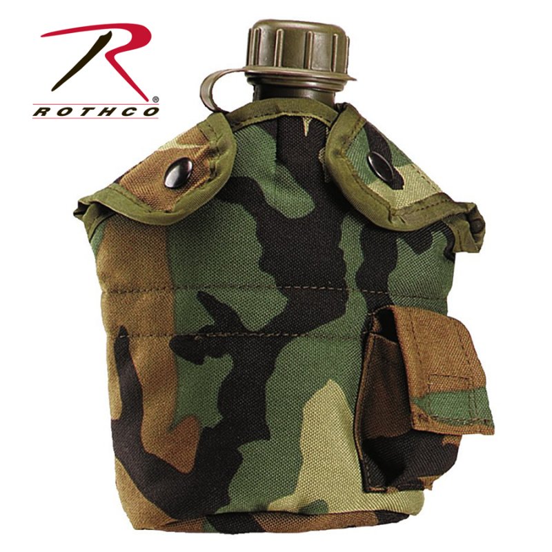ROTHCO G.I. TYPE ENHANCED NYLON 1QT. CANTEEN COVER - CAMO - Hock Gift Shop | Army Online Store in Singapore