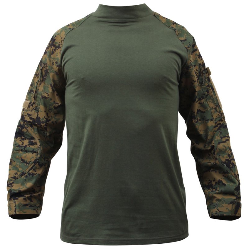 ROTHCO MILITARY COMBAT SHIRT - WOODLAND DIGITAL – Hock Gift Shop