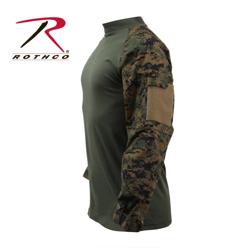 ROTHCO MILITARY COMBAT SHIRT - WOODLAND DIGITAL – Hock Gift Shop