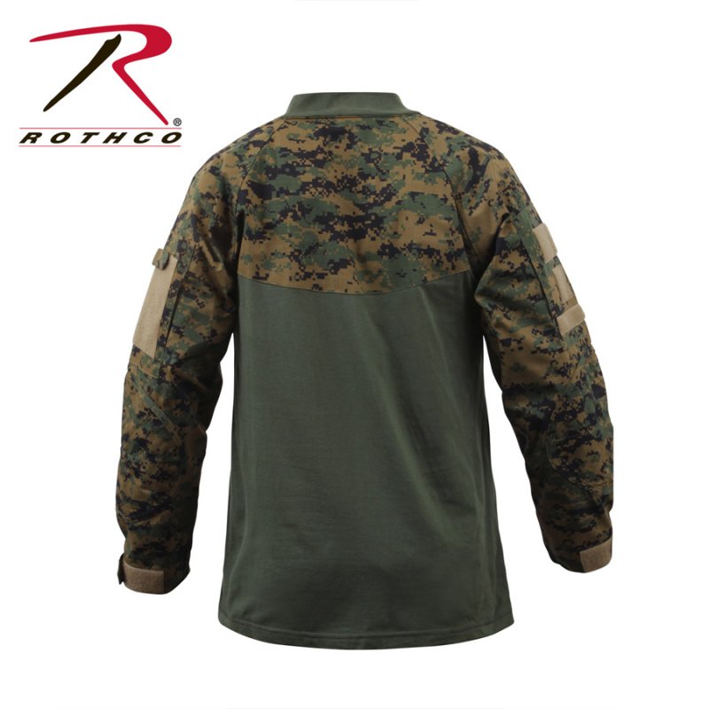 ROTHCO MILITARY COMBAT SHIRT - WOODLAND DIGITAL – Hock Gift Shop