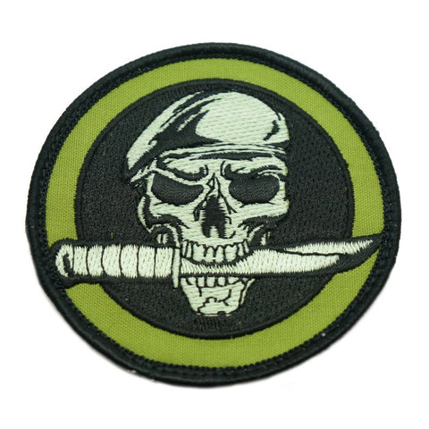 ROTHCO MILITARY SKULL WITH KNIFE PATCH - Hock Gift Shop | Army Online Store in Singapore