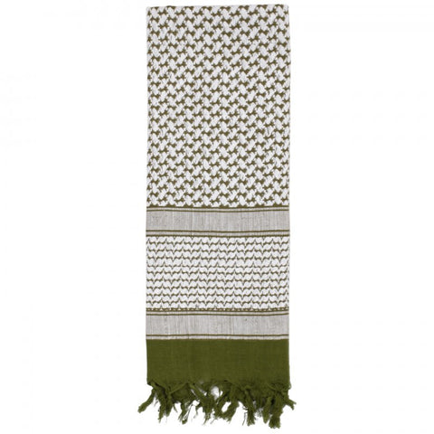 ROTHCO SHEMAGH TACTICAL DESERT SCARF - OD/WHITE - Hock Gift Shop | Army Online Store in Singapore