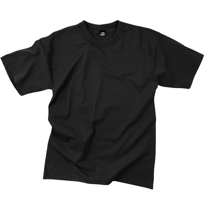 ROTHCO 100% COTTON T-SHIRT - BLACK - Hock Gift Shop | Army Online Store in Singapore