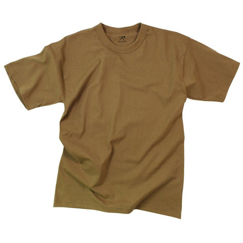 ROTHCO 100% COTTON T-SHIRT - BROWN - Hock Gift Shop | Army Online Store in Singapore