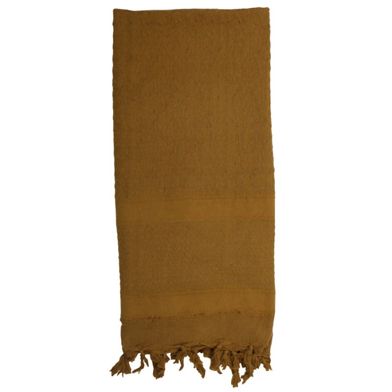 ROTHCO SOLID COLOR SHEMAGH TACTICAL DESERT SCARF - COYOTE - Hock Gift Shop | Army Online Store in Singapore