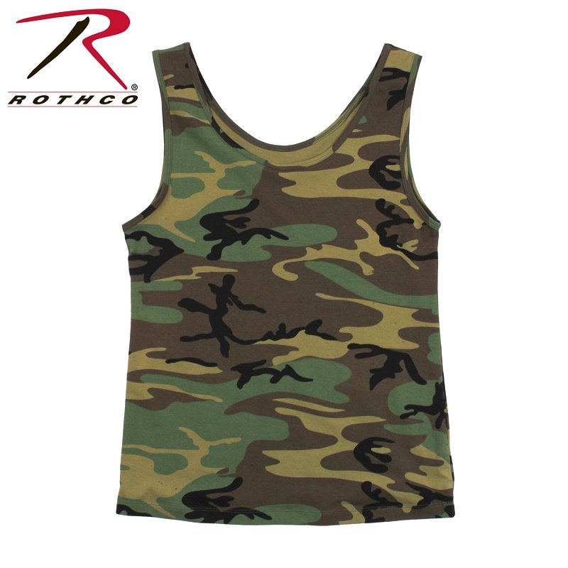 ROTHCO WOMENS BASIC STRETCH TANK TOP - WOODLAND CAMO - Hock Gift Shop | Army Online Store in Singapore
