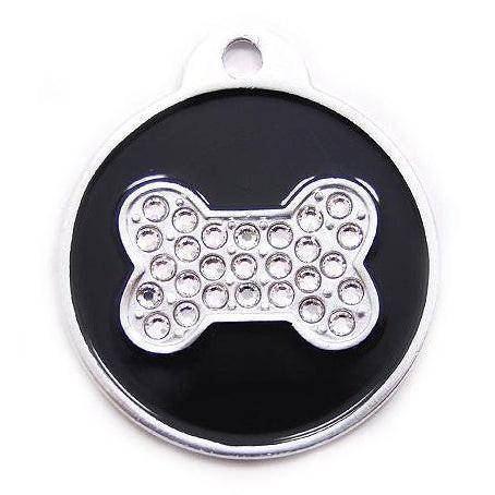 ROUND GLITTER DOG BONE1